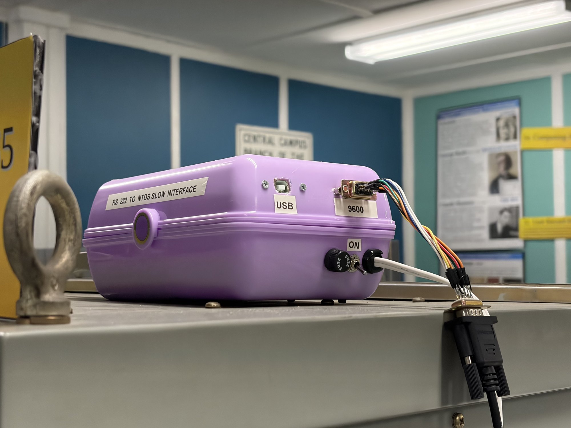 A Teensy-based RS-232 to parallel adapter.